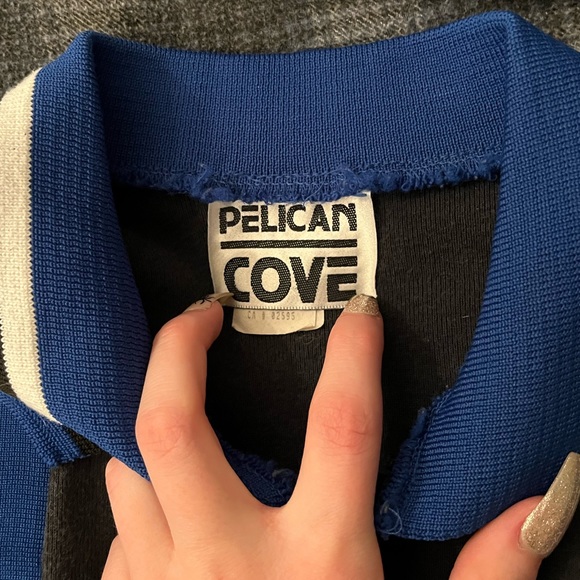 Vintage Pelican Cove zipper T-shirt - Picture 2 of 3